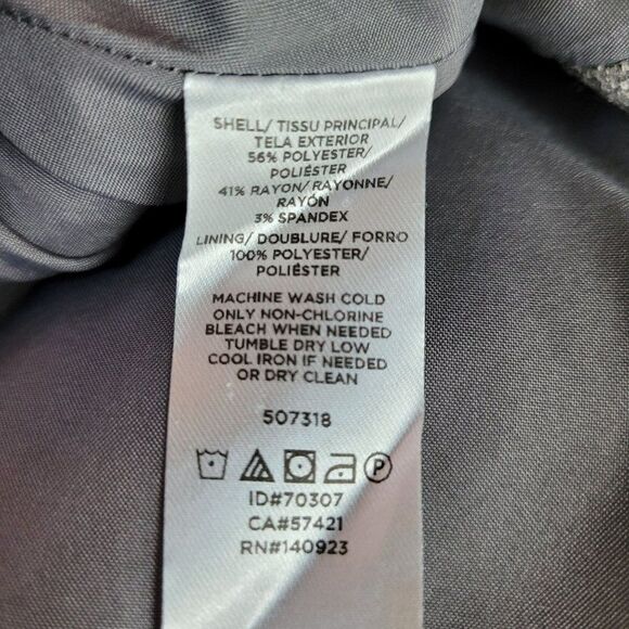 Loft Outlet Skirt Mini A-line Plaid Belted Gray 2 Light Academia Schoolgirl - Picture 9 of 10